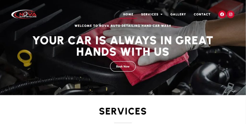 Nova Auto Detailing Website