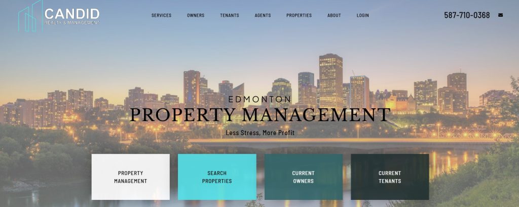 Candid Realty & Management Ltd Website