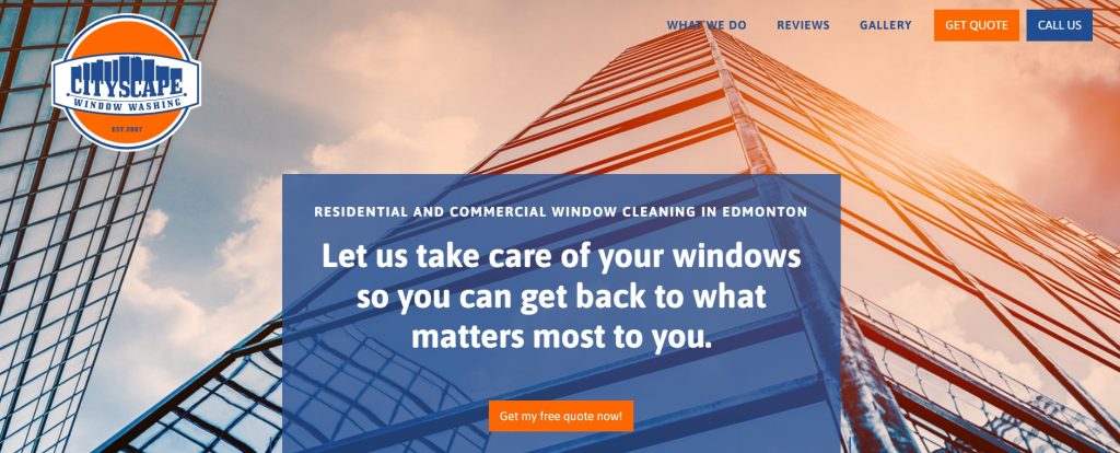Cityscape Window Washing Website