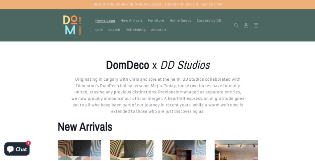 Dom Deco Website

