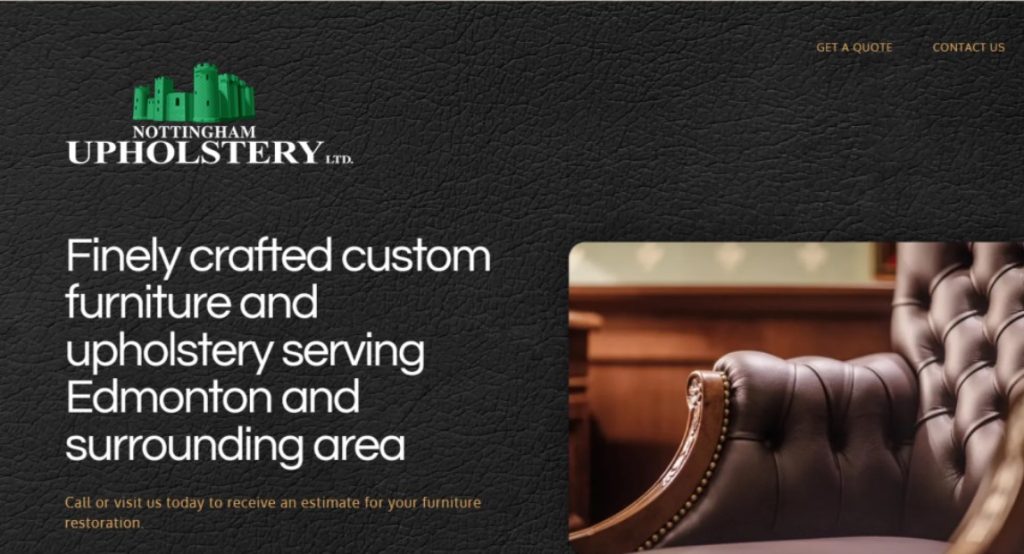 Nottingham Upholstery Website