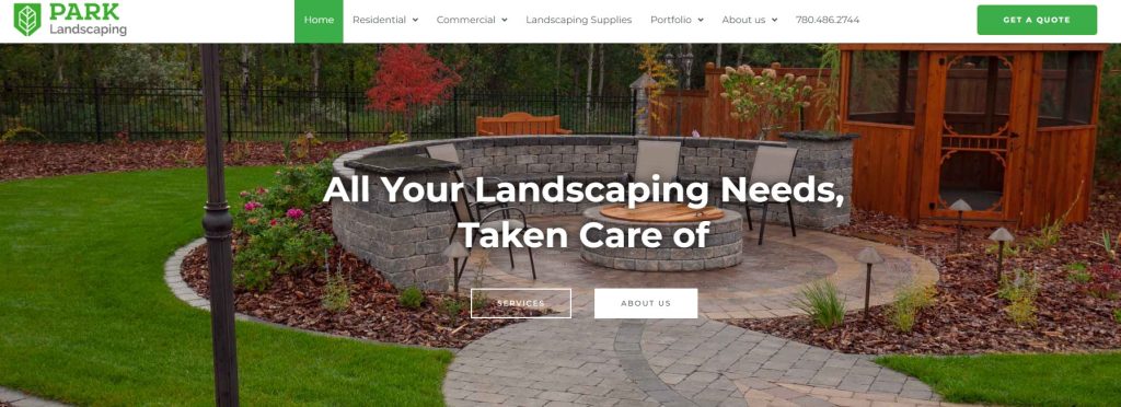 ParkLandscaping website