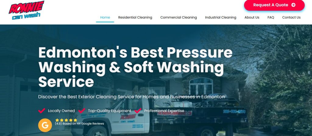 Ronnie can wash Website